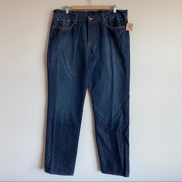 LUCKY Brand Dungarees 221 Original Straight Jeans Button Fly Men's 38X35 NWT - Picture 1 of 10